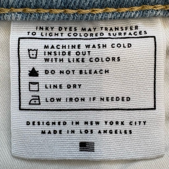 AYR The Sugar Jeans Straight Leg High Rise Light Wash Size 30 - Picture 5 of 10